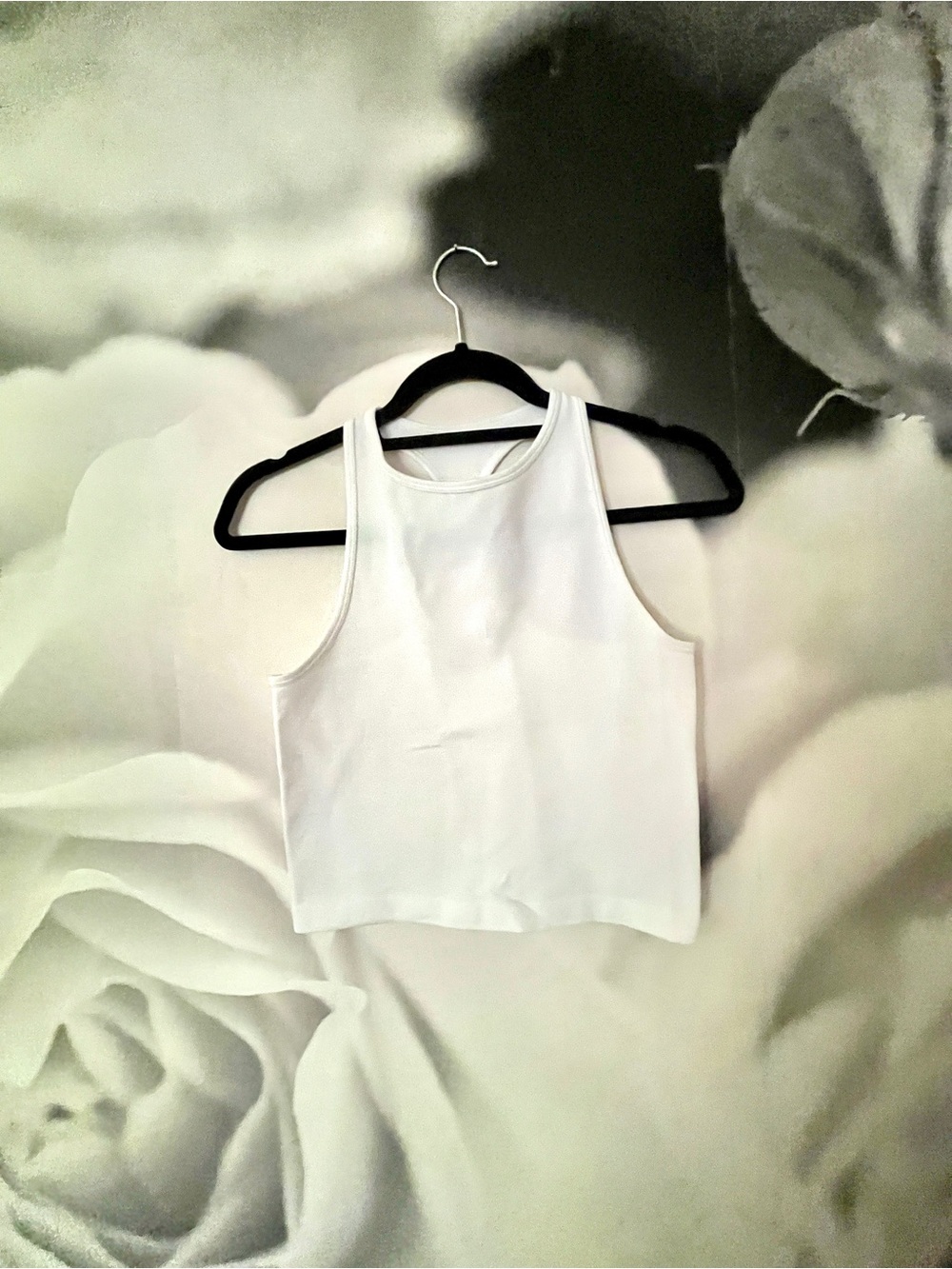 FP Movement by Free People White Cropped Tank Top